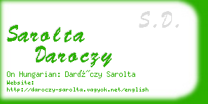 sarolta daroczy business card